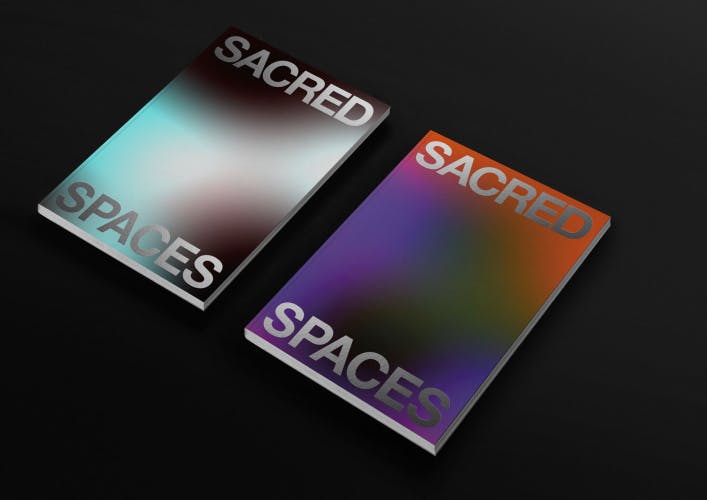 Resident Advisor, Sacred Spaces, cover design by HelloMe
