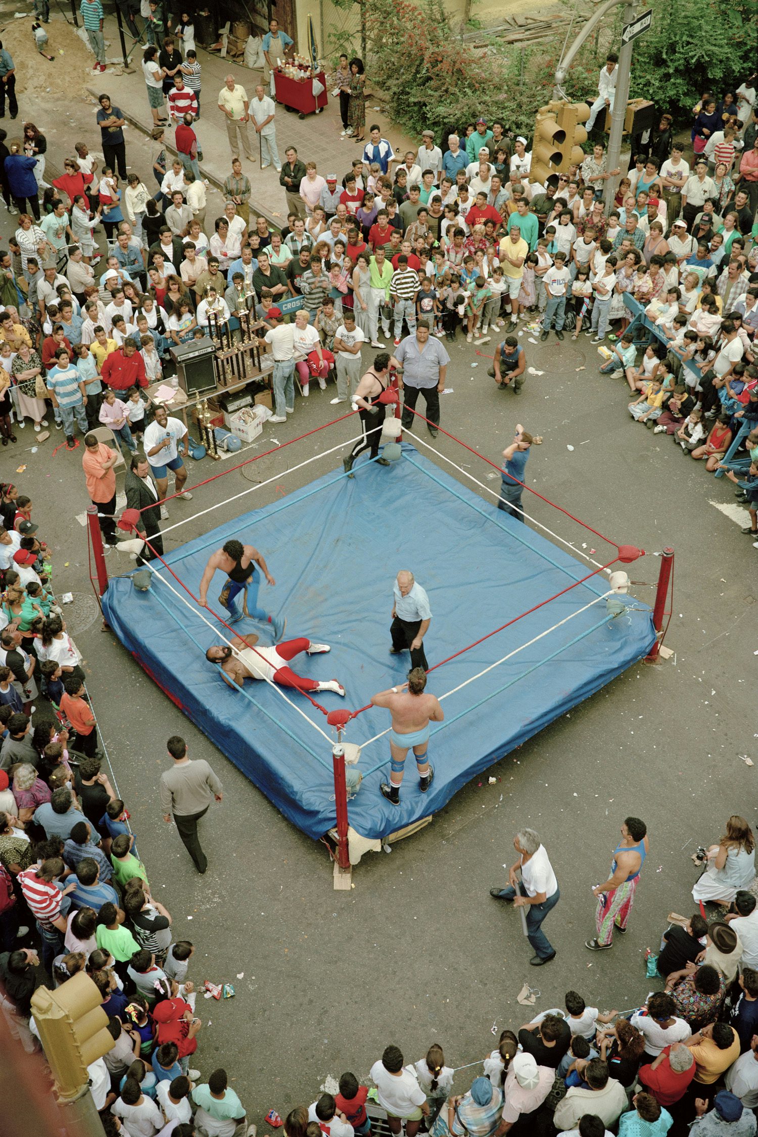 Wrestling Match on Clinton Street, 1990