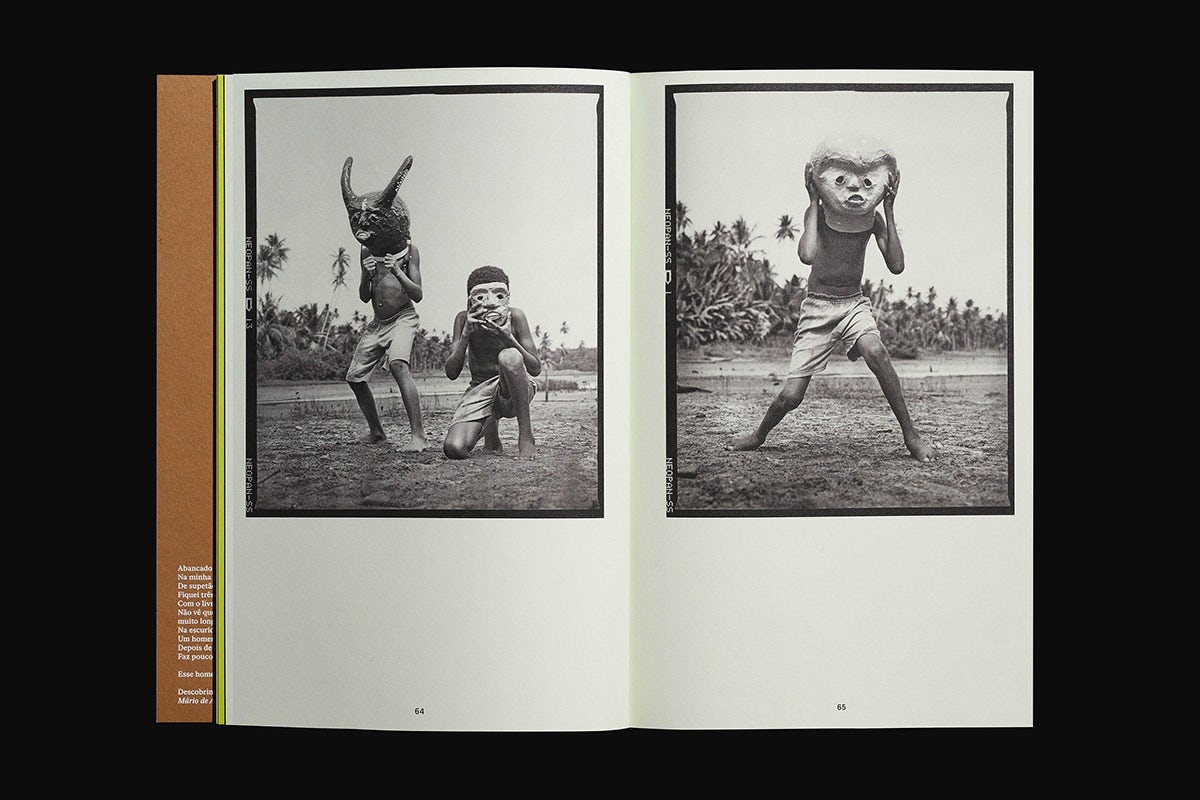 Spread from Quilo magazine featuring a black and white photograph on each page