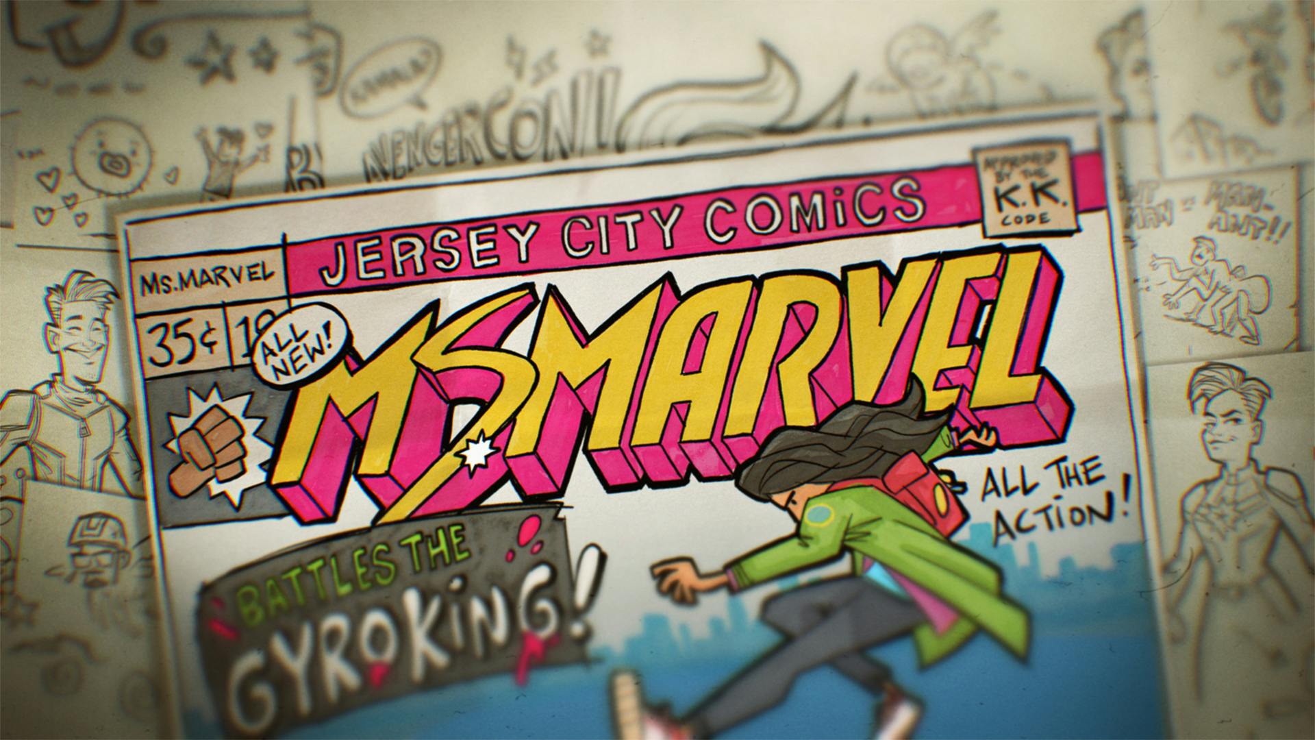 Marveldisney Ms Marvel Title Design