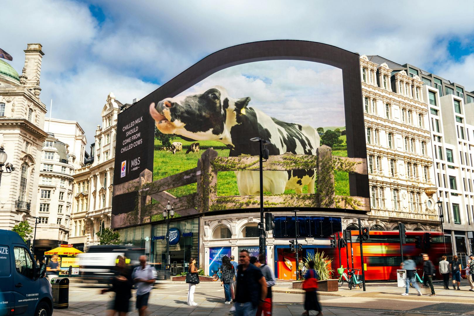 M&S Food 3D billboard campaign