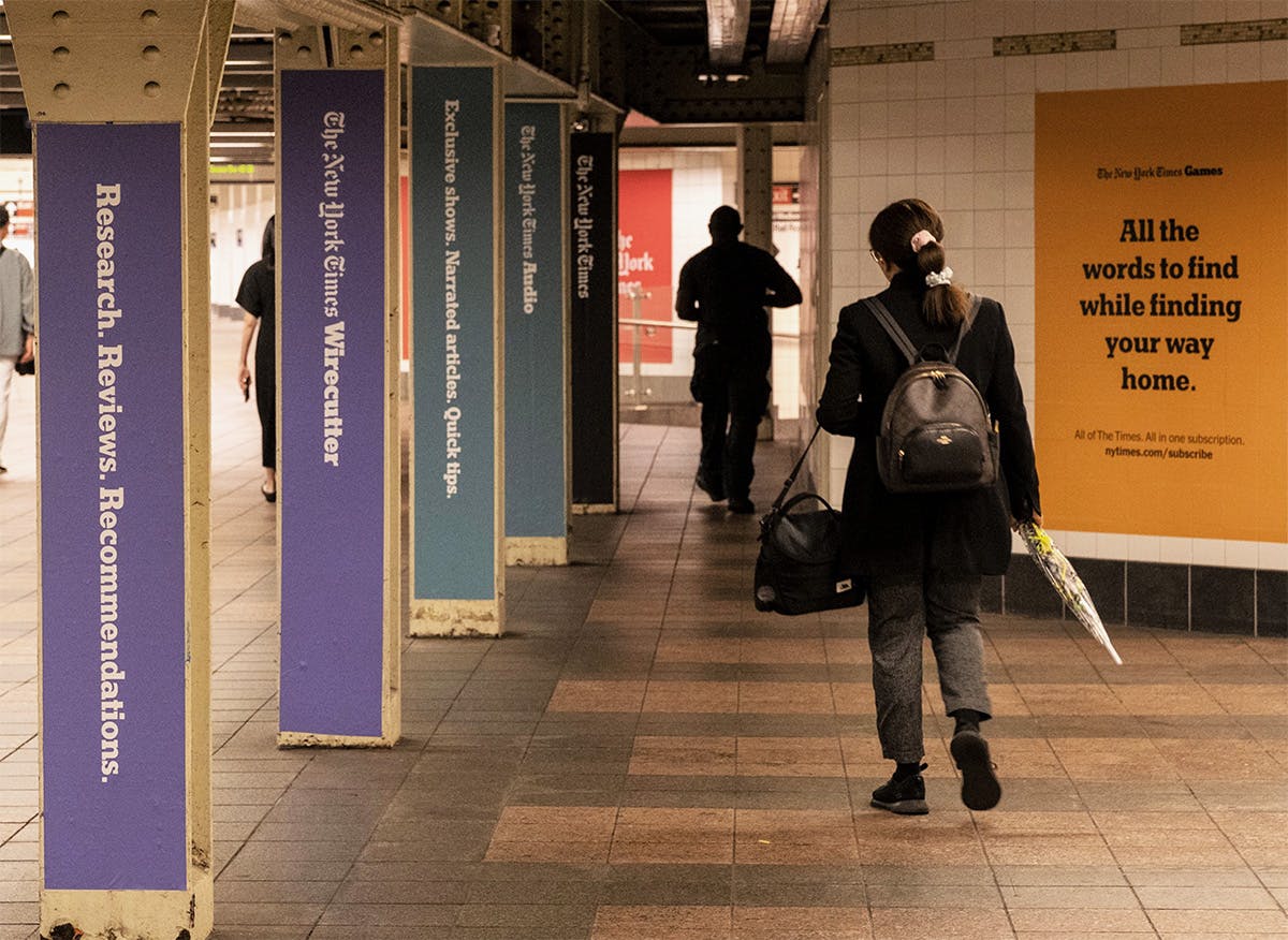 The New York Times Takes Over The Subway