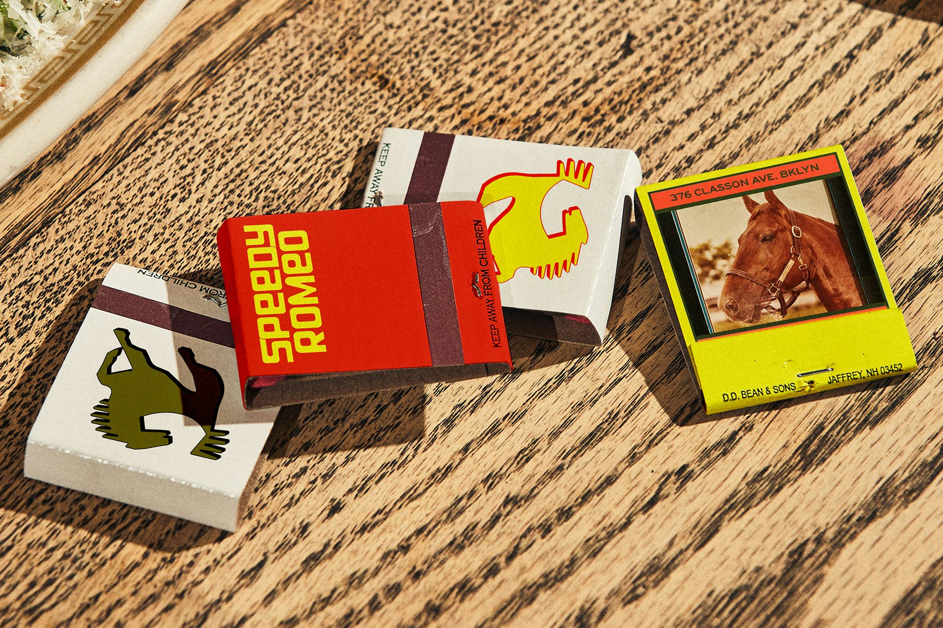Image showing the new branding for pizza restaurant Speedy Romeo centred around horse motifs