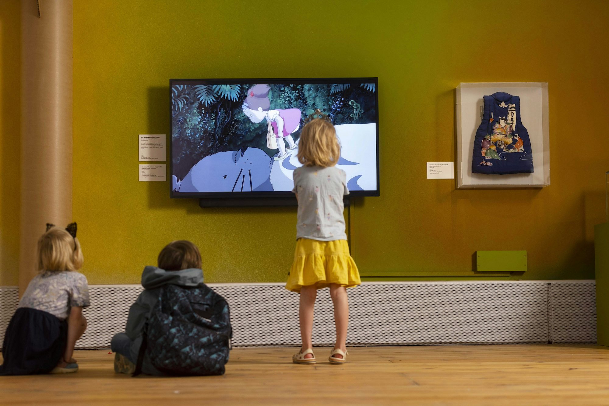 Top image: Yoto player; Above: Installation view of Japan: Myths to Manga exhibition at Young V&A in London; photo: David Parry