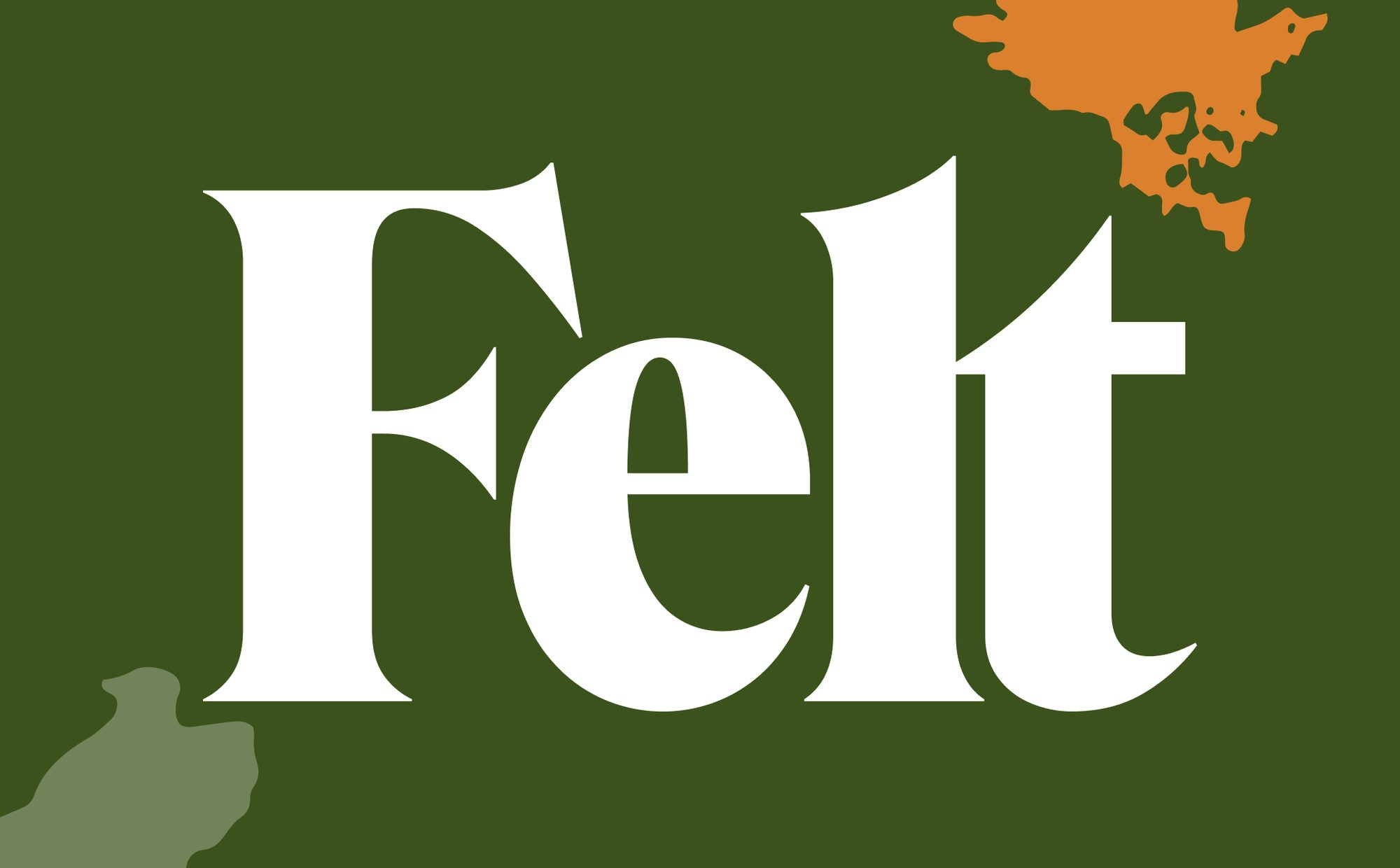 Image shows the wordmark for map making tool Felt 