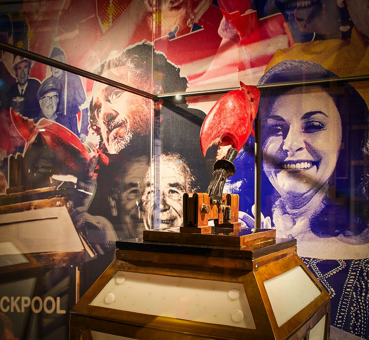 Photo showing the exhibition design for the Showtown museum in Blackpool