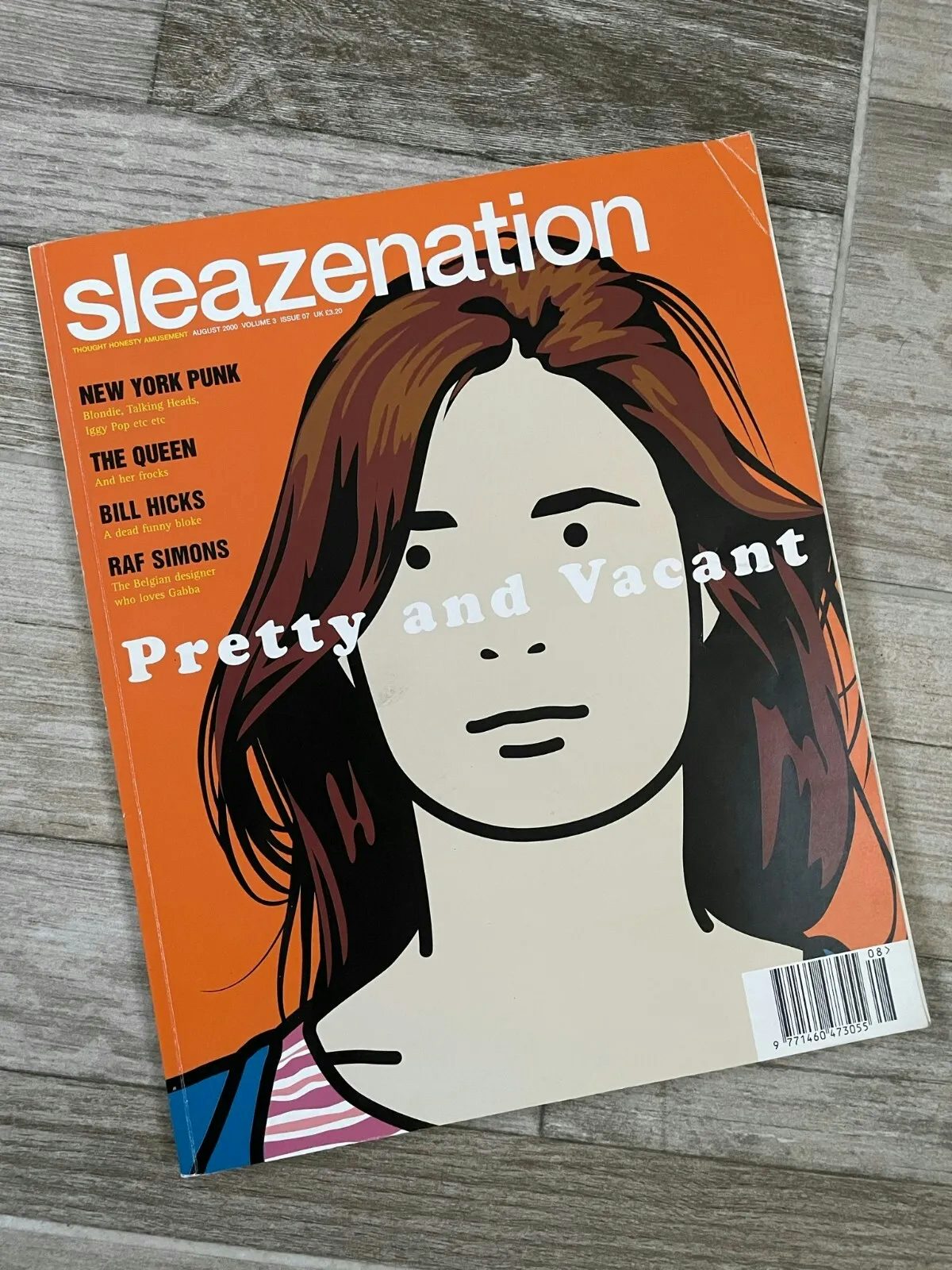 Cover of Sleazenation magazine, August 2000
