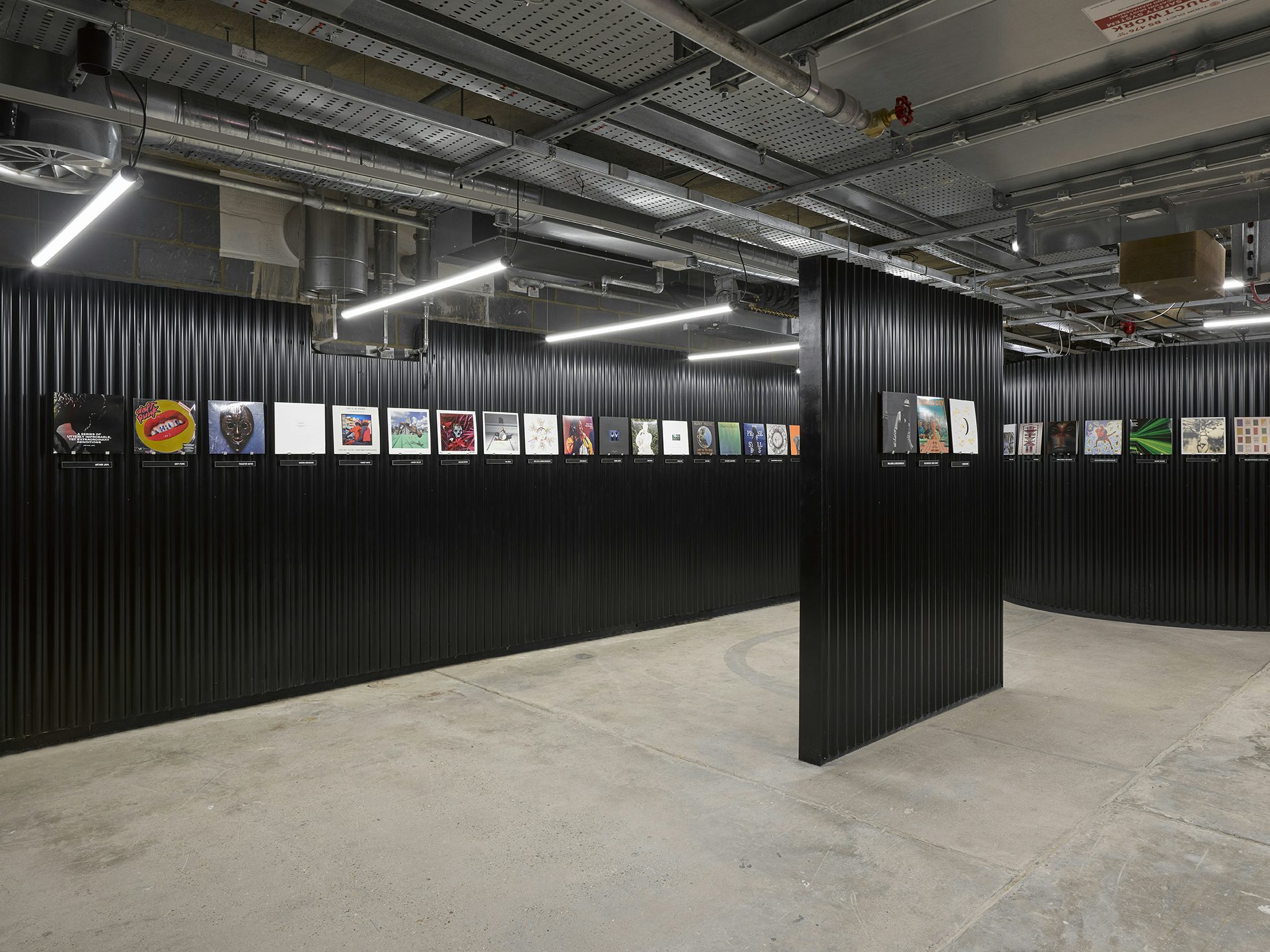 Installation of Vinyl Factory releases by Ben Kelly. Photo: Jack Hems