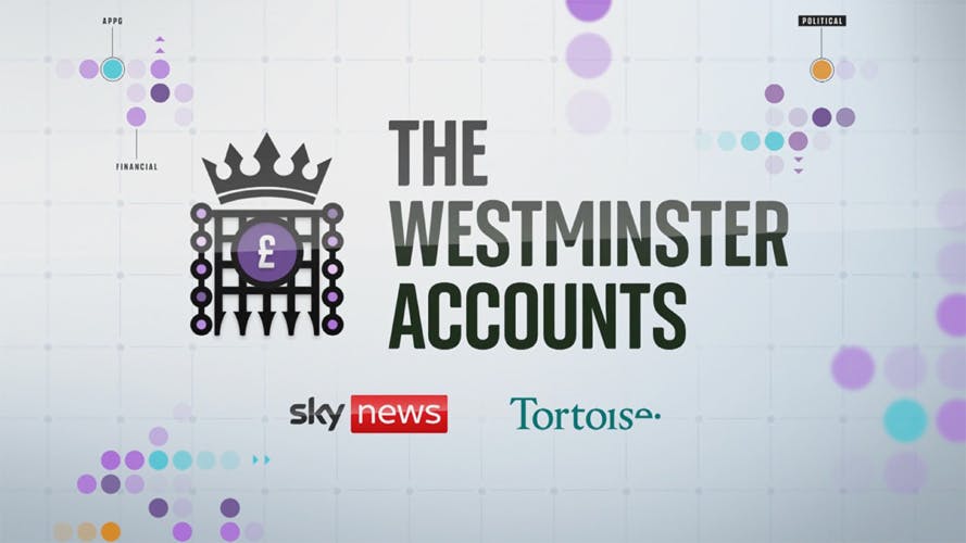 Graphic headlined 'The Westminster Accounts'