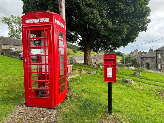 Seb Lester exhibition in a tiny post box