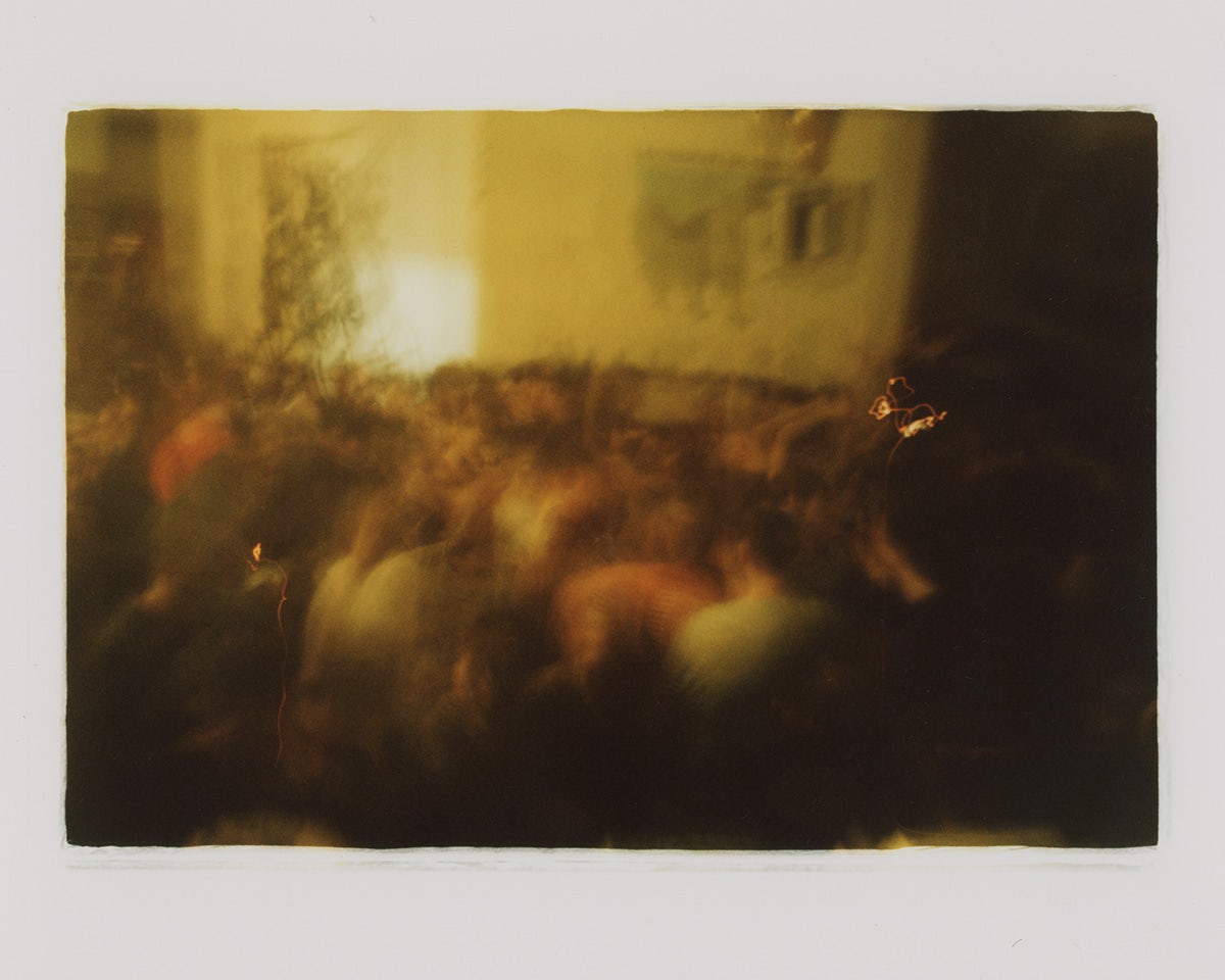 Blurred abstract photo of a crowd