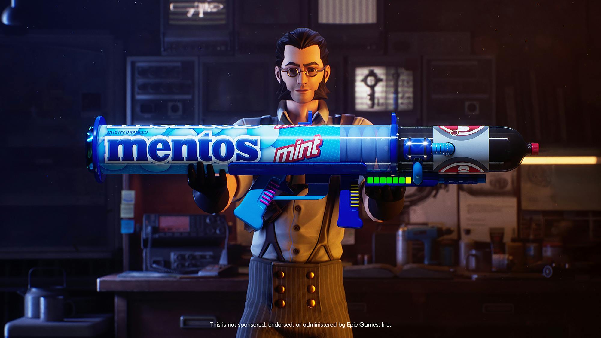 Mentos Fortnite campaign