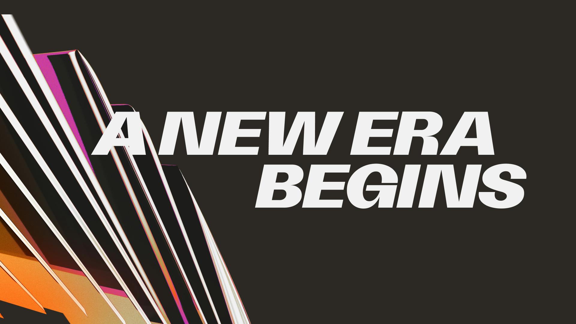 WSL graphic headlined 'a new era begins' alongside an abstract pattern