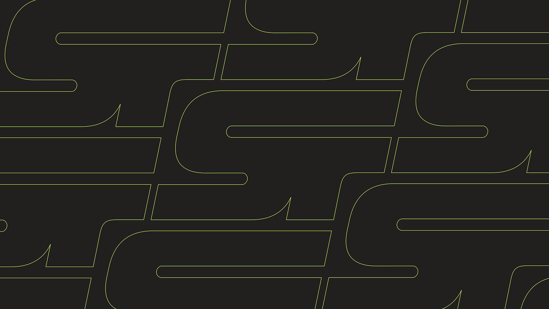 Black and green graphic that reads 'SF'