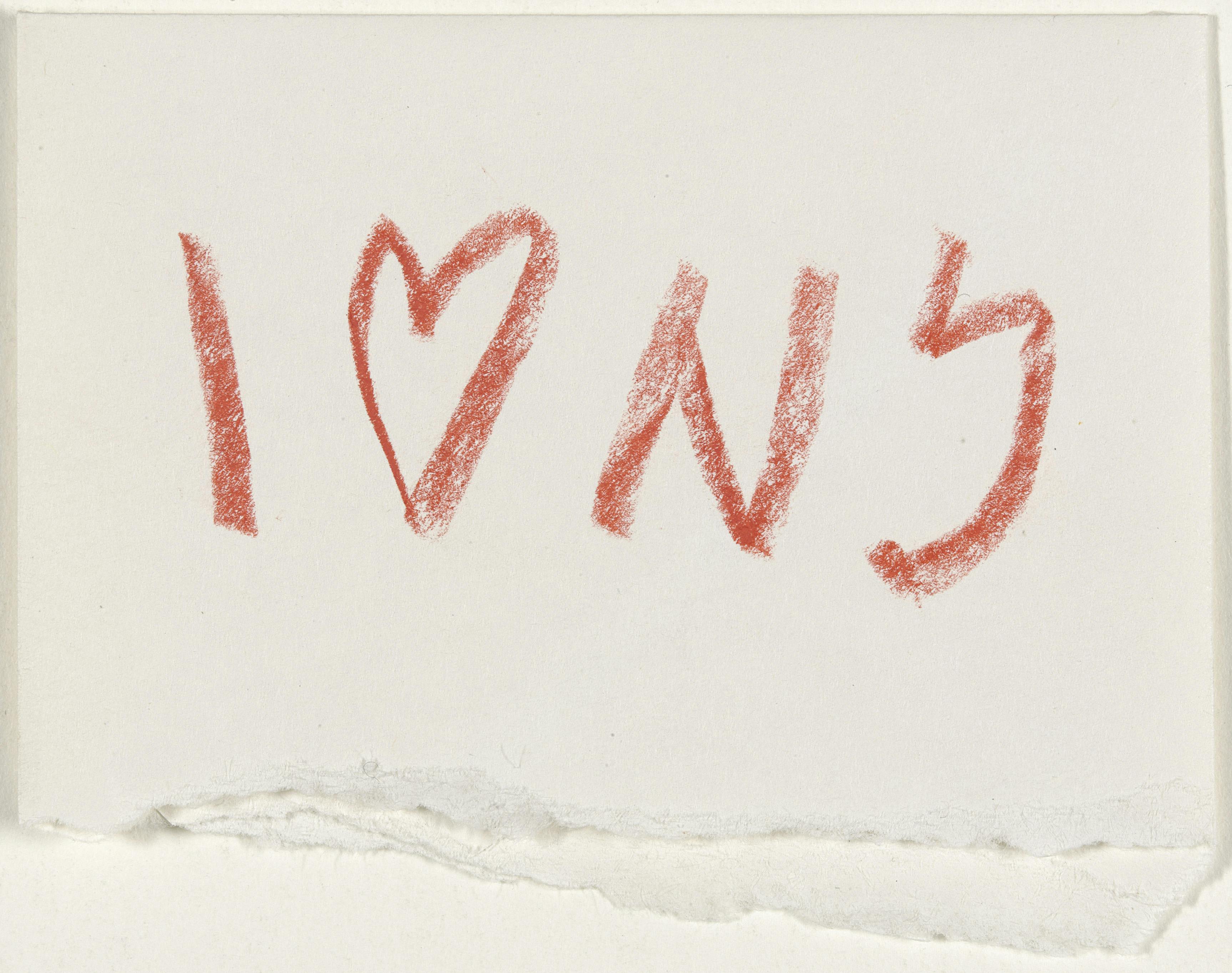 Glaser, Milton (b. 1929): I (Heart) NY concept sketch, 1976. New York, Museum of Modern Art (MoMA)