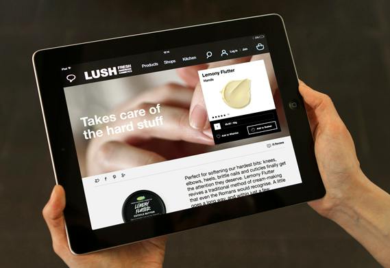 Lush gets a digital makeover