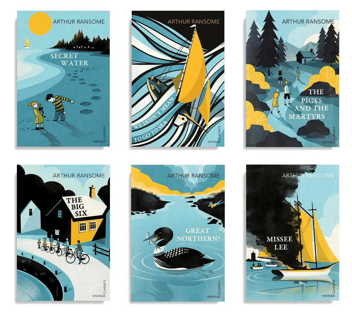 Arthur Ransome series – winner of the Series ABCD Award. Art directed by James Jones
