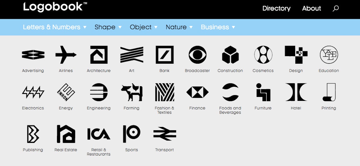 New website Logobook archives logos going back to the 50s