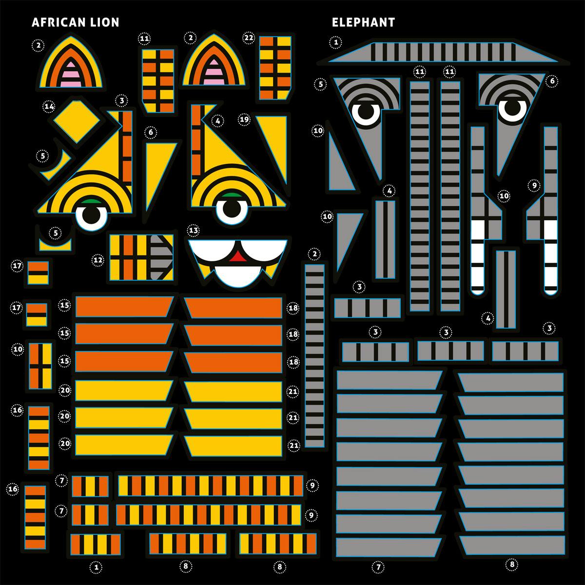 Craig & Karl illustrate animal-packed Sticker Art books for NHM