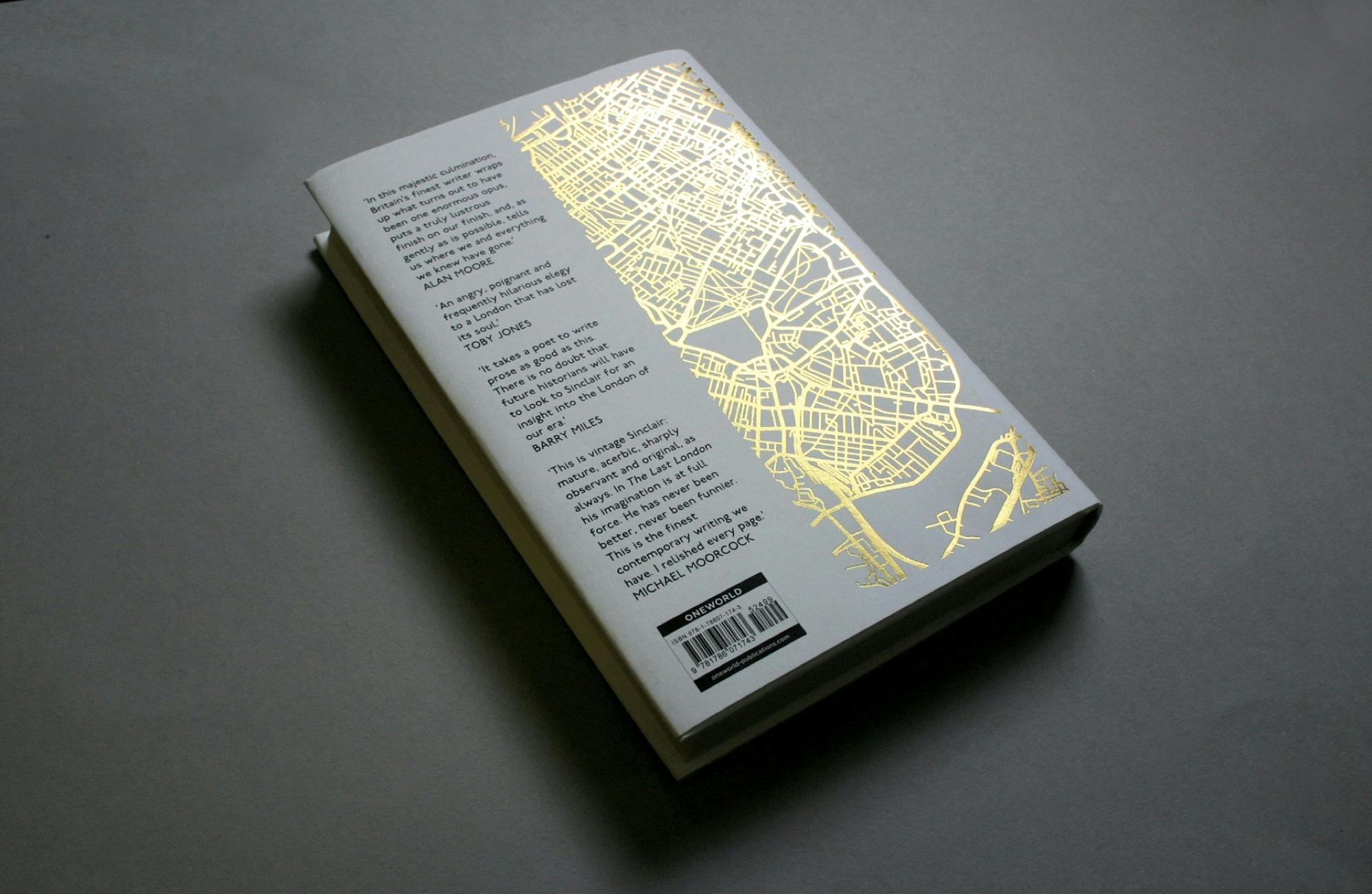 Cover of Iain Sinclair's final London book binds him to the city