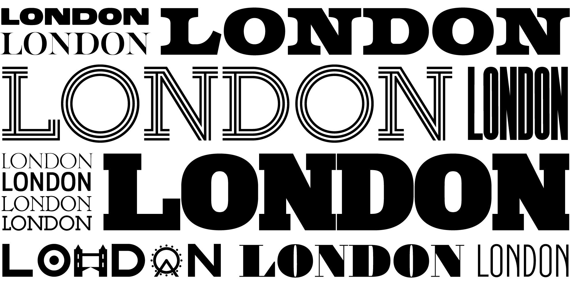 Typefaces for London