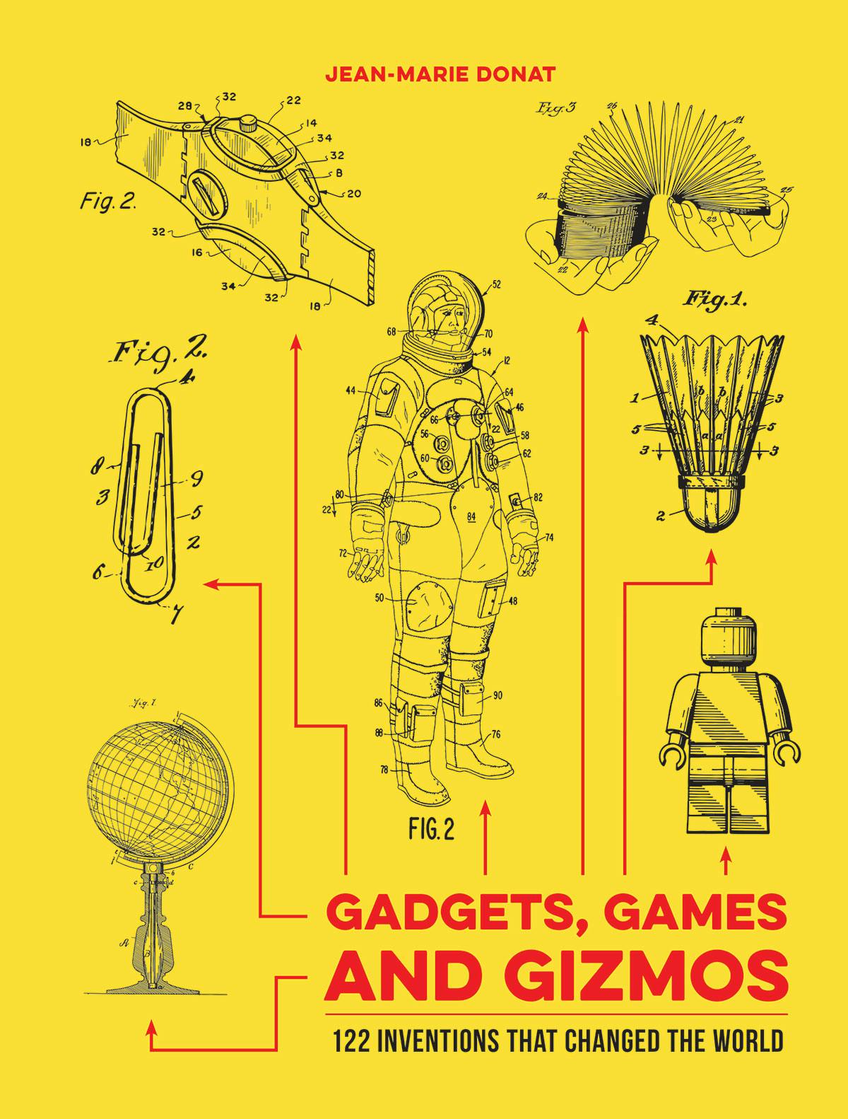 Games, Gadgets and Gizmos catalogues drawings of iconic inventions
