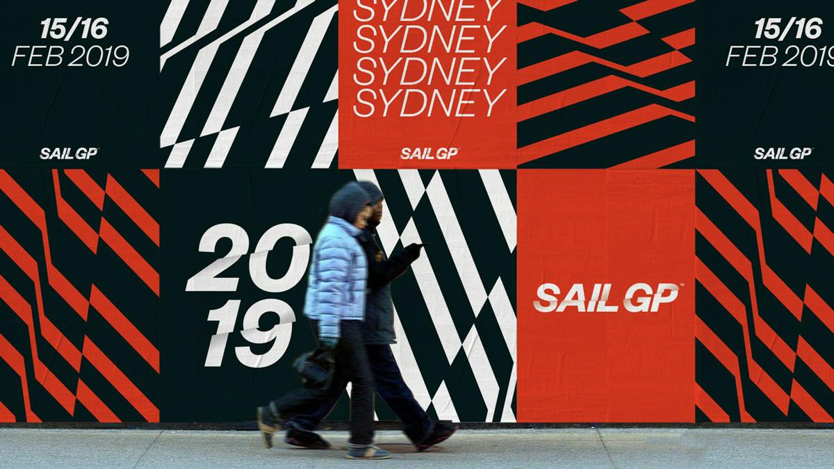 Sailing race SailGP ditches nautical clichés with typographic identity