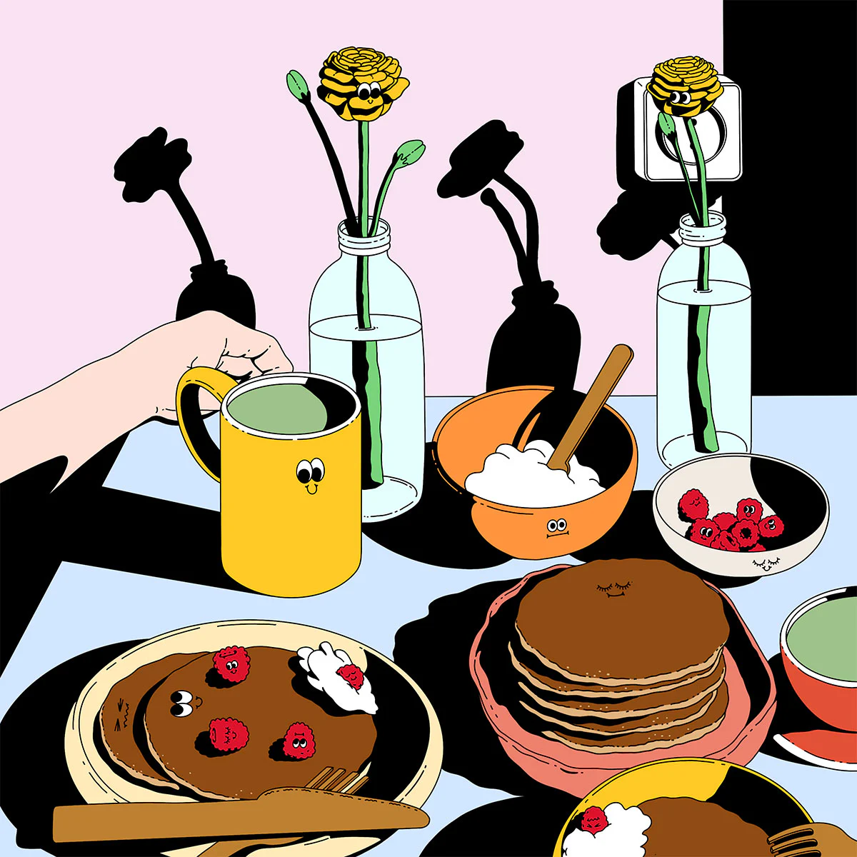 Lauren Martin’s groovy illustrations add lightness to the world