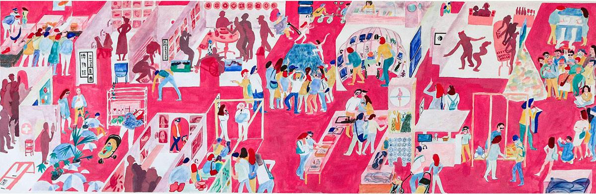 Illustrator Mengxia Liu tells stories through busy, vibrant scenes