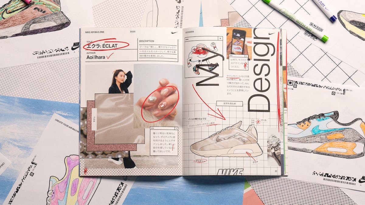 Custom Air Max designs come to life in AKQA's AR zine for Nike Japan
