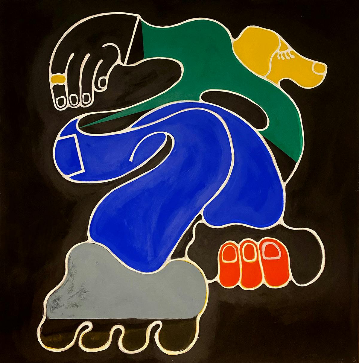 Nick Dahlen's vibrant artworks play with shape and shadow