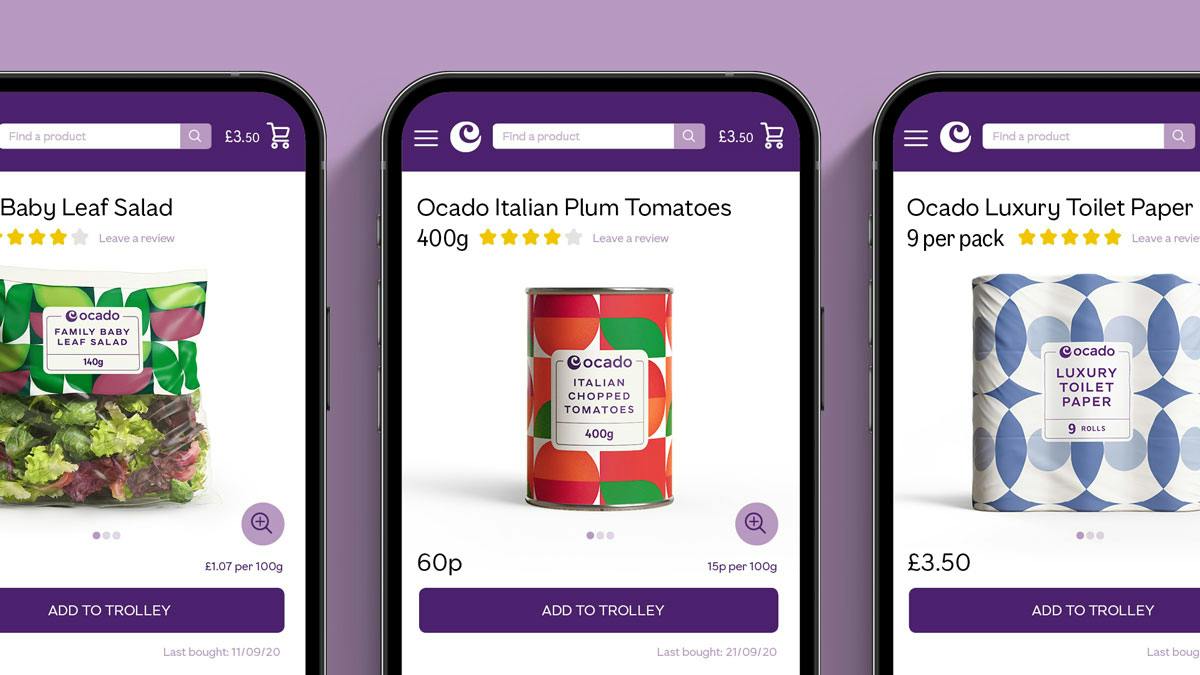 Ocado goes purple in new visual identity