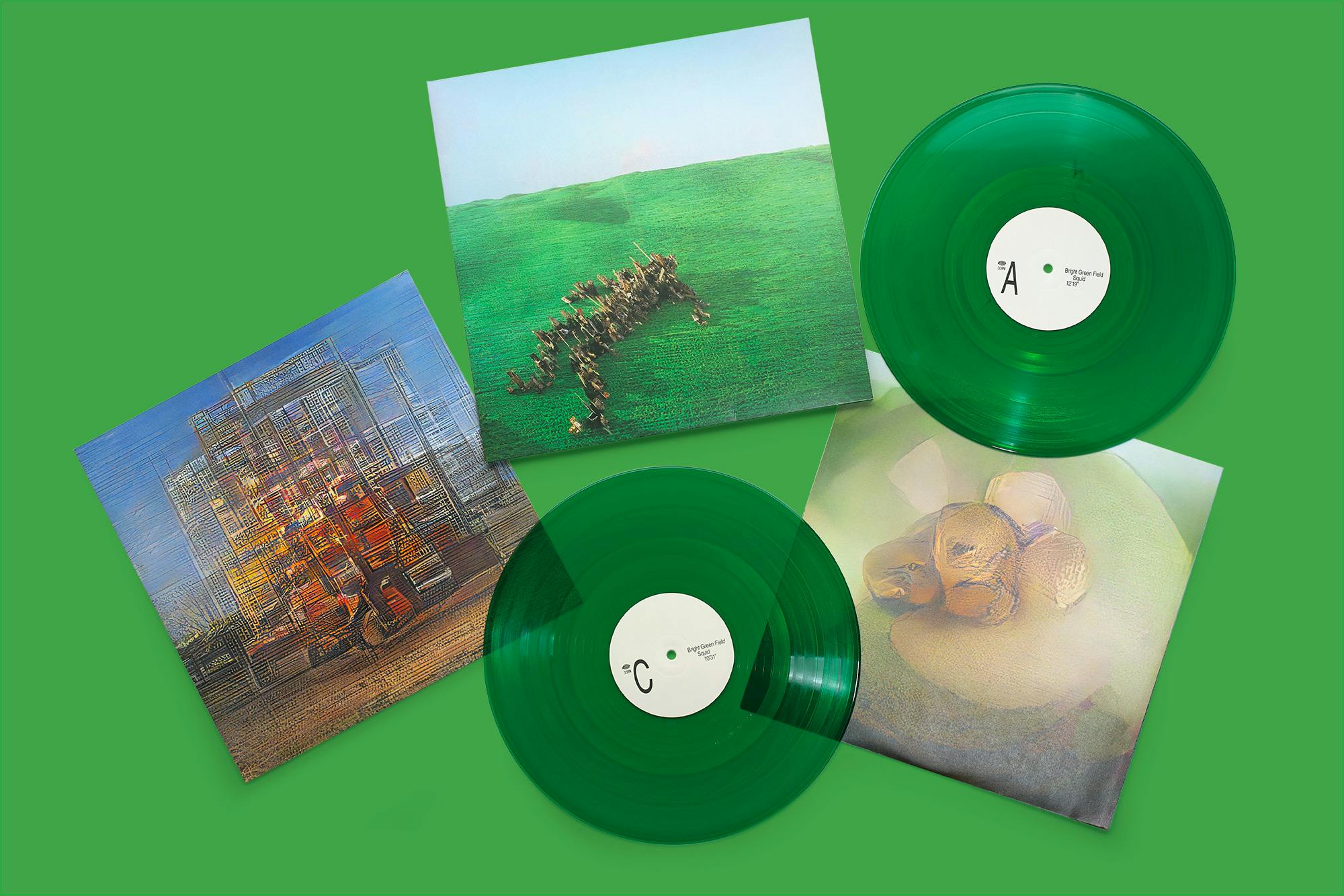 SQUID BRIGHT GREEN FIELD GEEN VINYL 2LP 限定GEEN VINYL SQUID