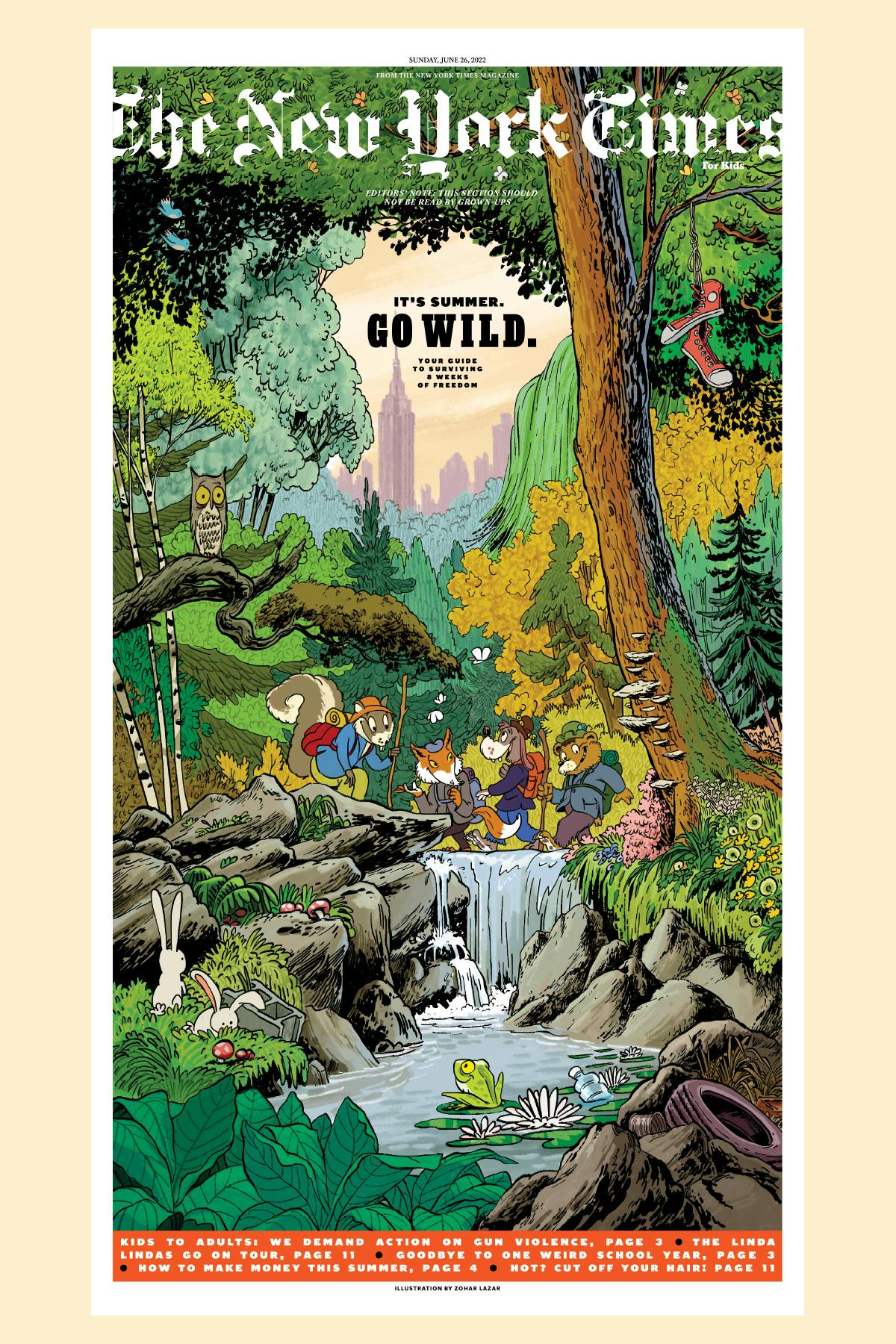 The New York Times for Kids editorial design