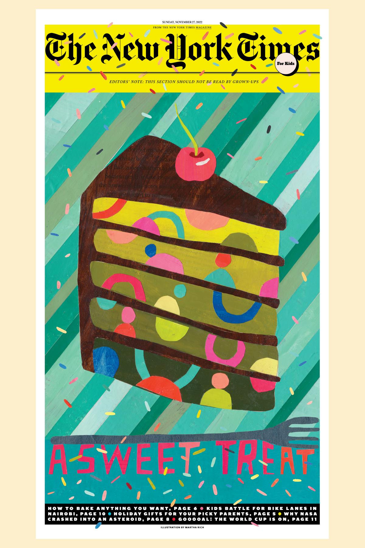 The New York Times for Kids editorial design