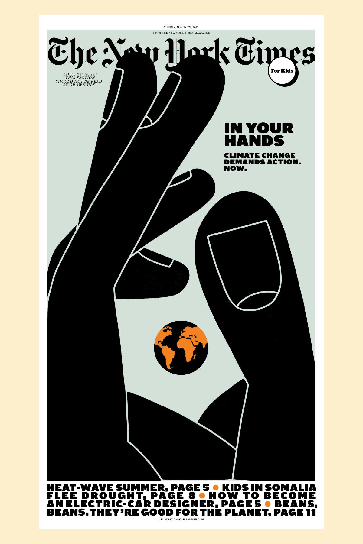 The New York Times for Kids editorial design