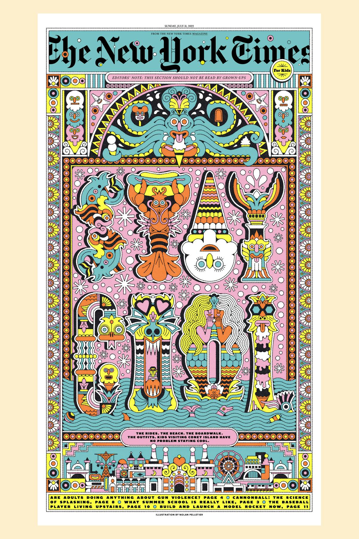The New York Times for Kids editorial design