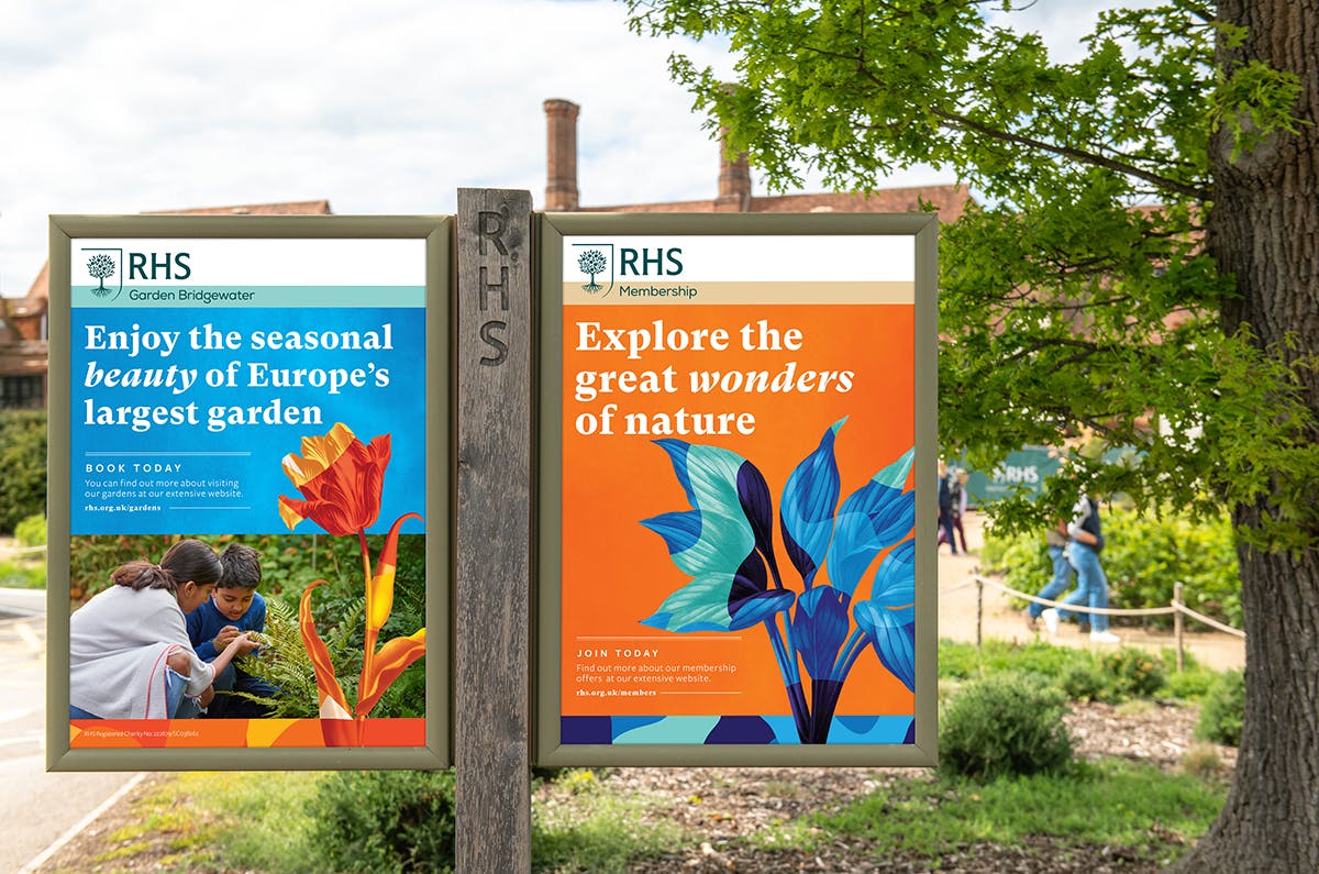 A colourful rebrand for gardening charity RHS