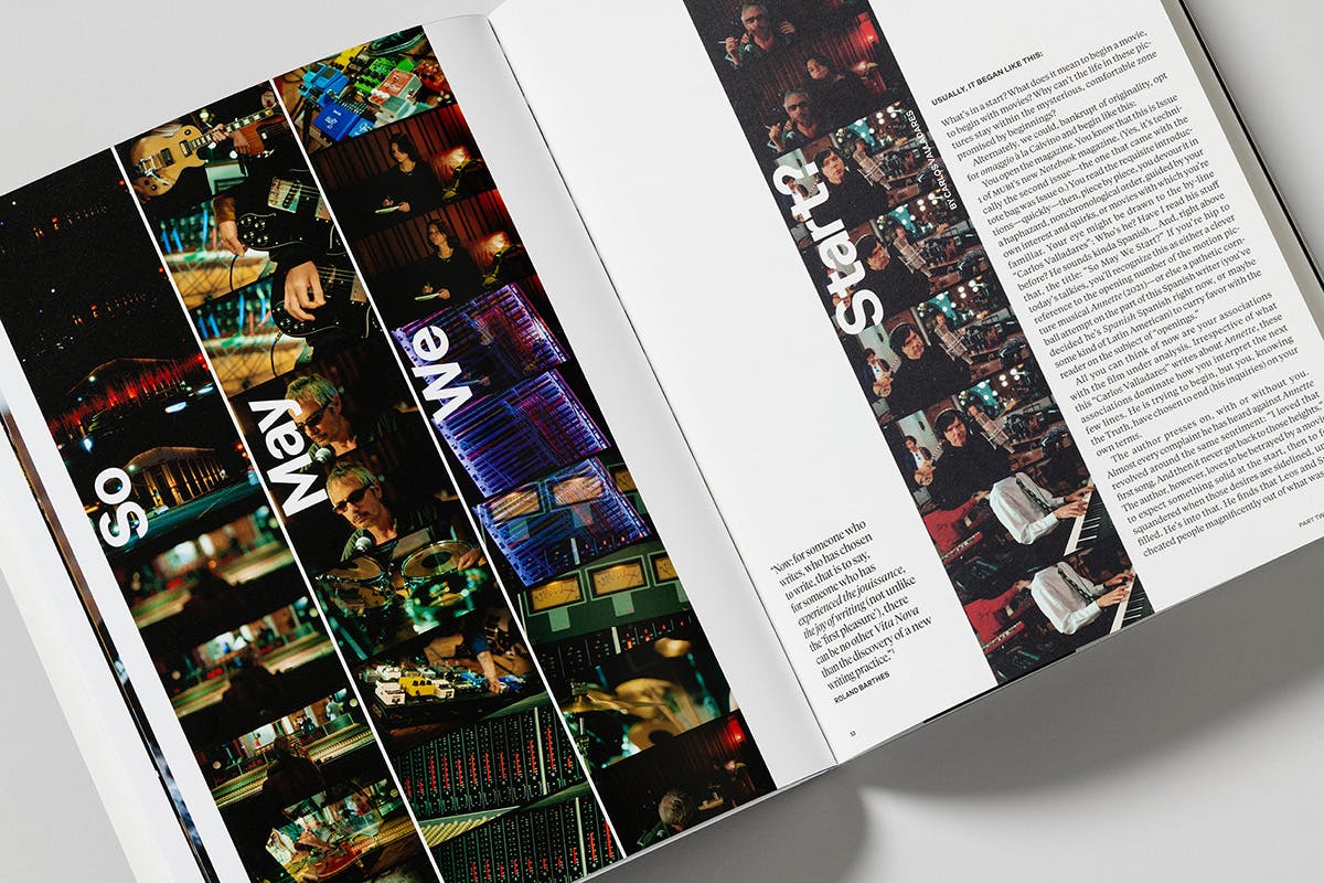 Photograph of a spread from Mubi's Notebook magazine