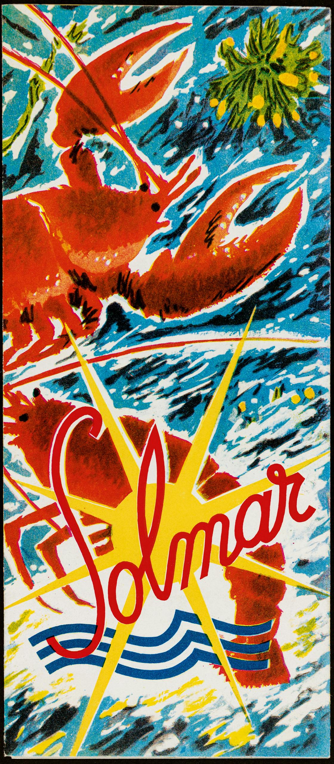 Menu from European Menu Design published by Taschen