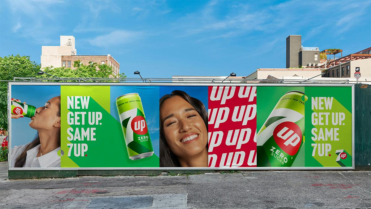 7UP doubles down on zingy palette in new design identity