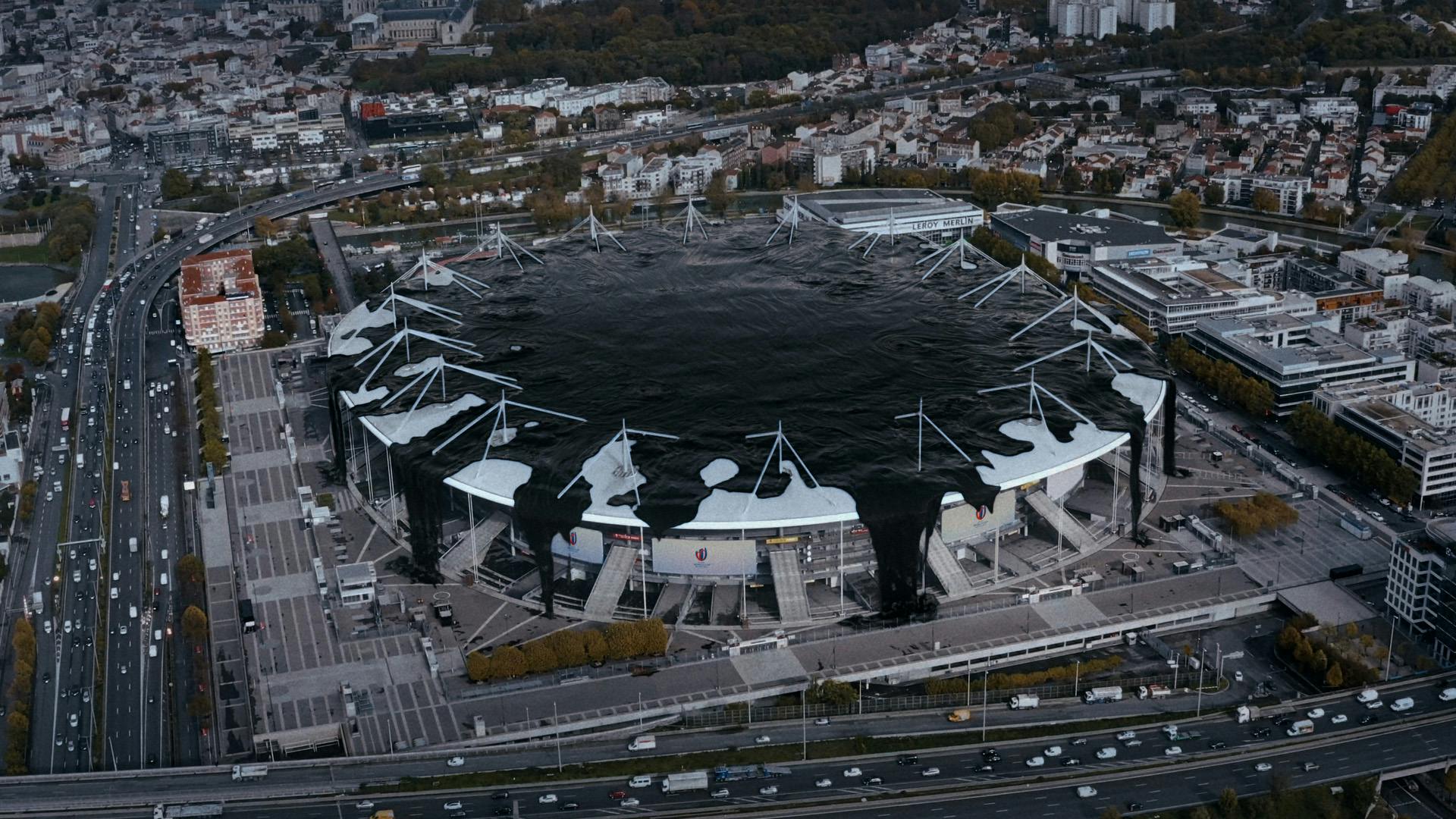 Greenpeace dumps oil on Rugby World Cup in new campaign