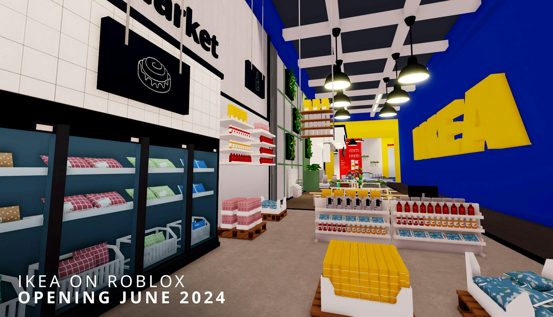 Virtual simulation of an Ikea showroom in Roblox
