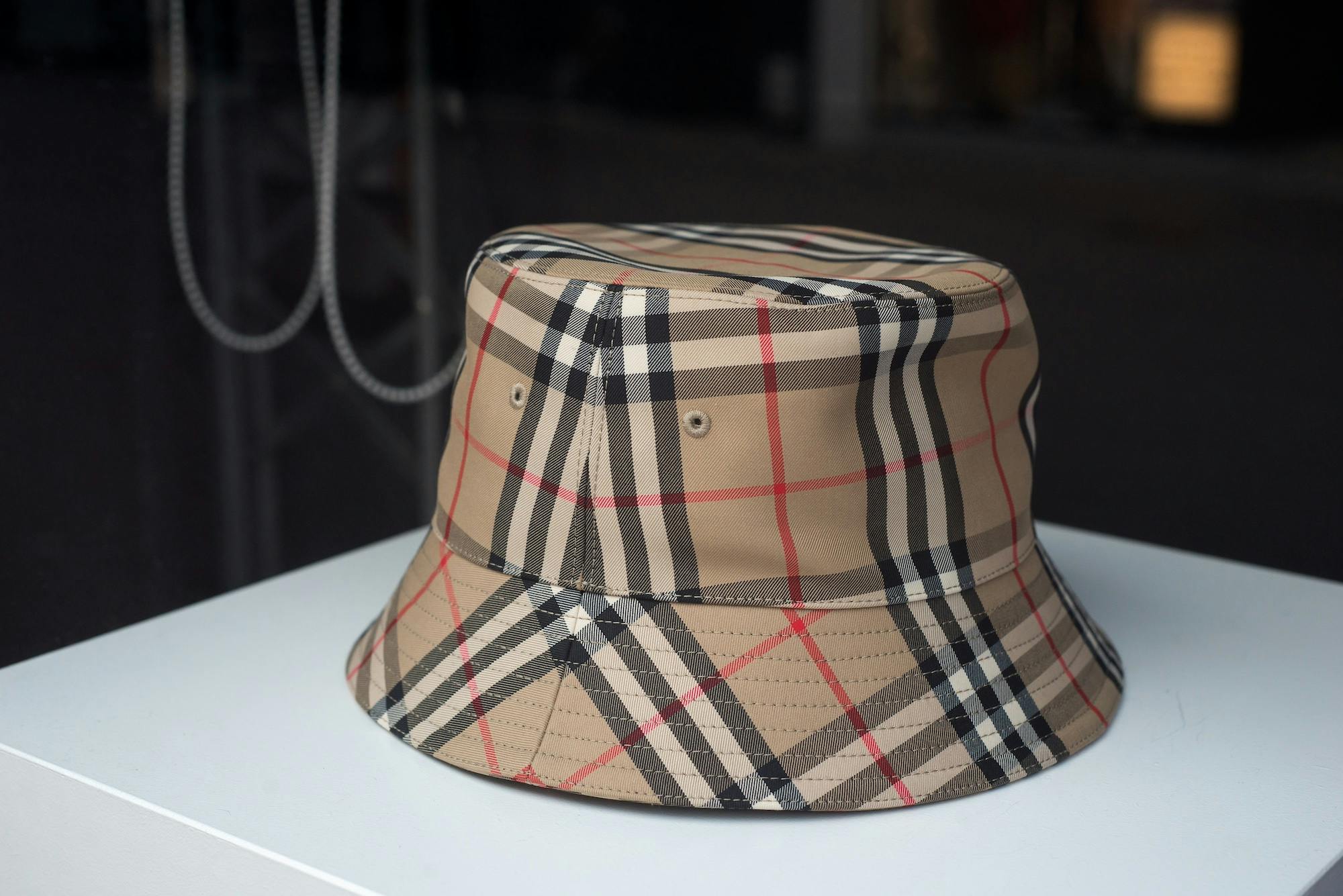 Burberry print hat