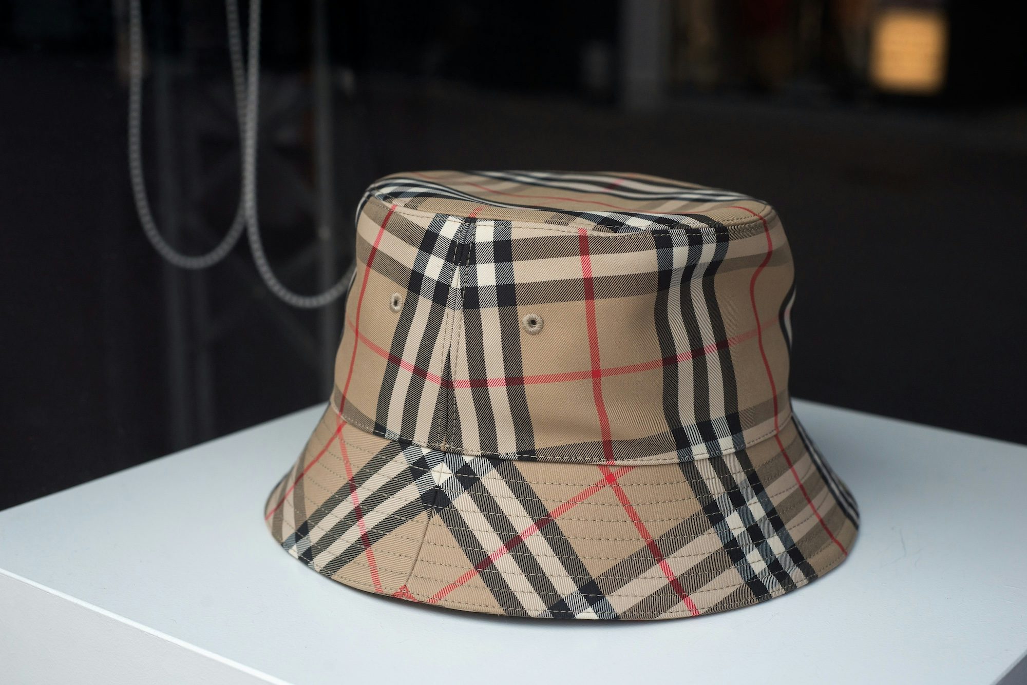 Burberry print hat