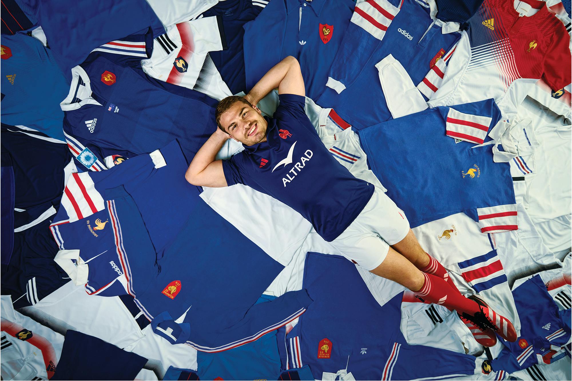 French rugby new kit campaign for adidas, 2024. Produced by When We Were Kids for MNSTR agency