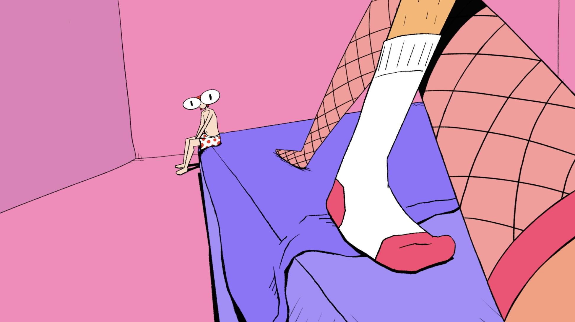 An animation of a threesome gone wrong