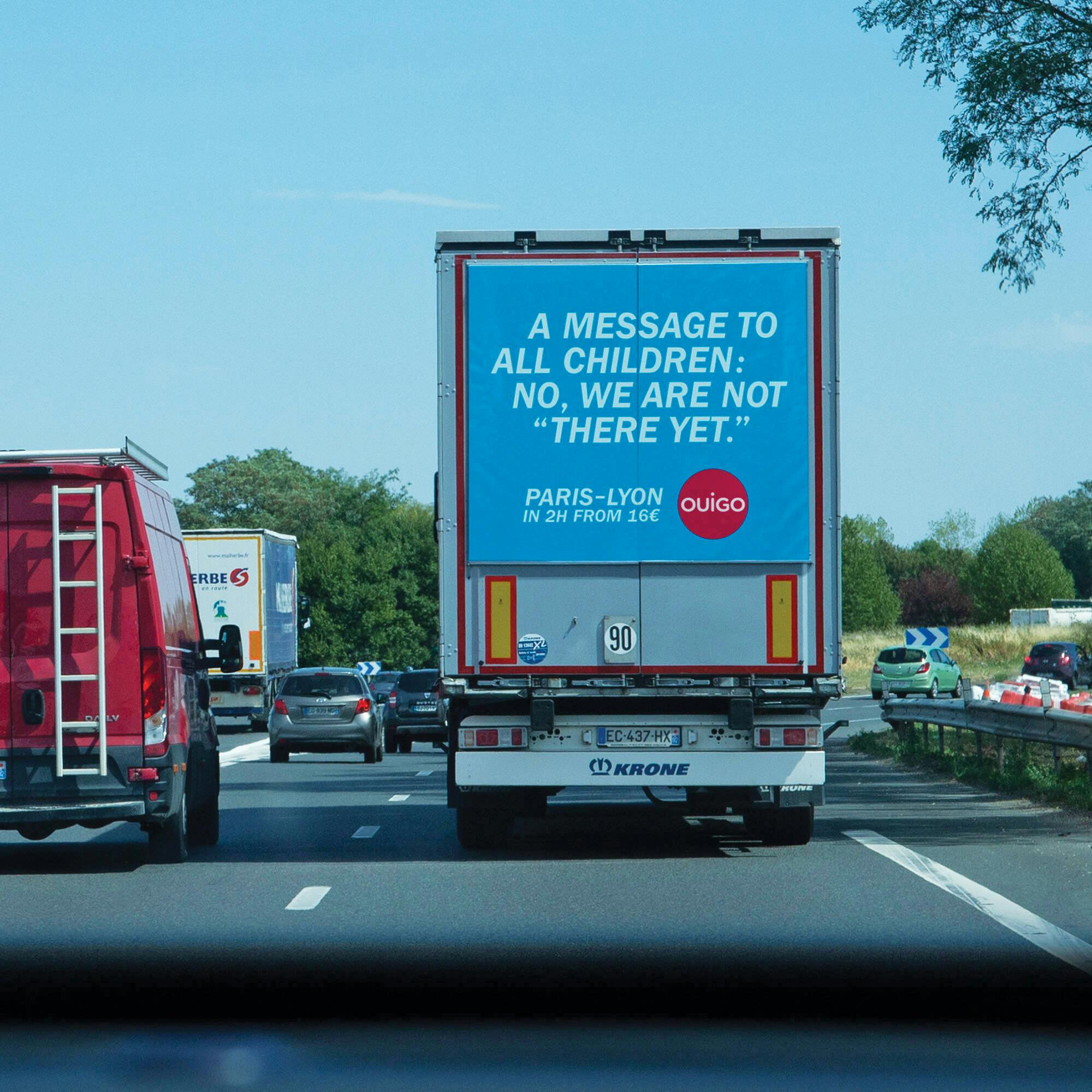 The Traffic Jam Hack campaign for Ouigo, 2020. Agency: Rosa Paris