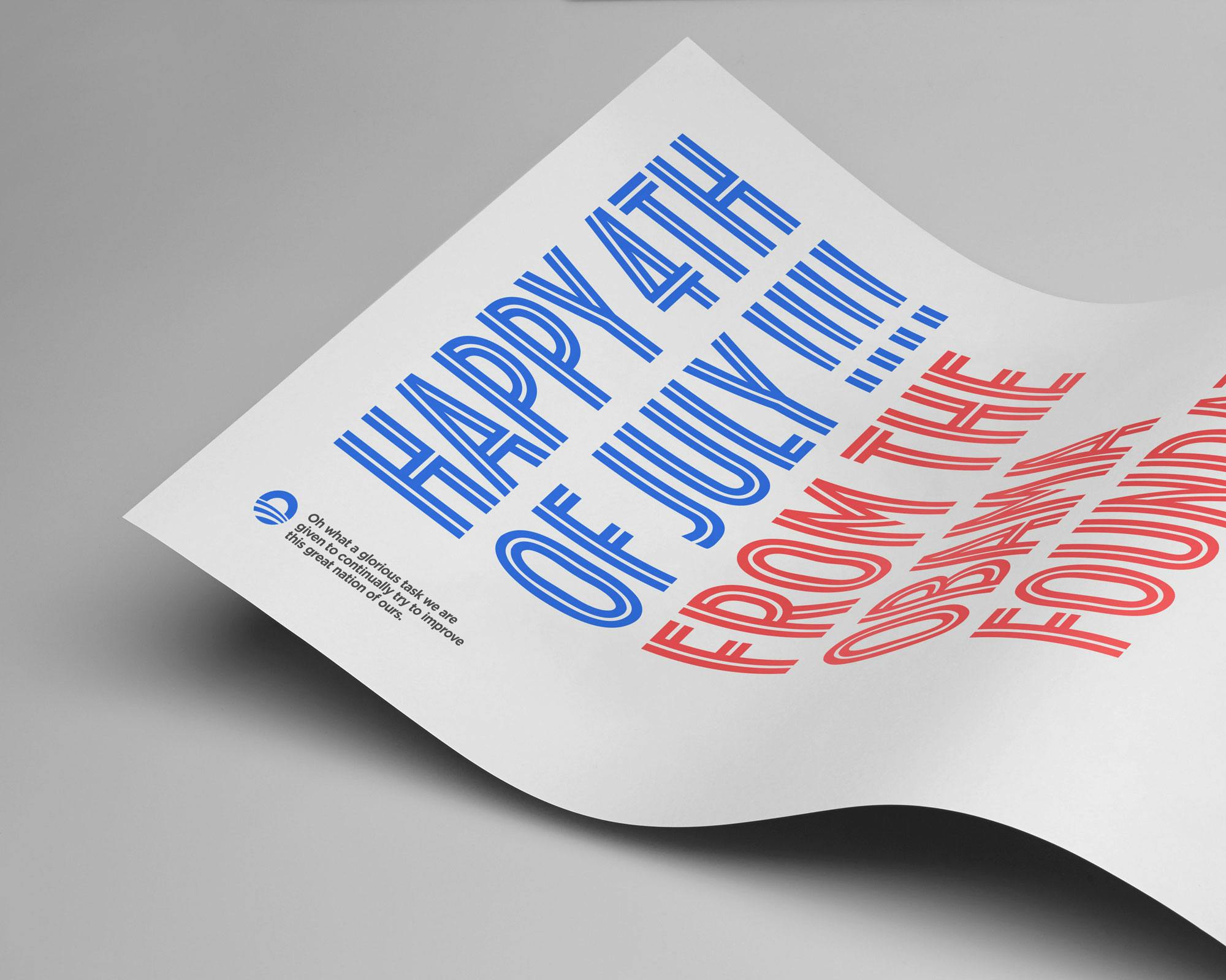 An optimistic new identity for the Obama Foundation