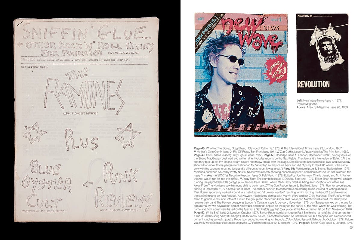 Ramones hand drawn poster shown in the Rock & Roll Public Library magazine